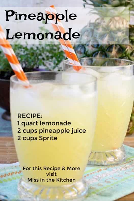 Pineapple Lemonade, link to recipe in comments.