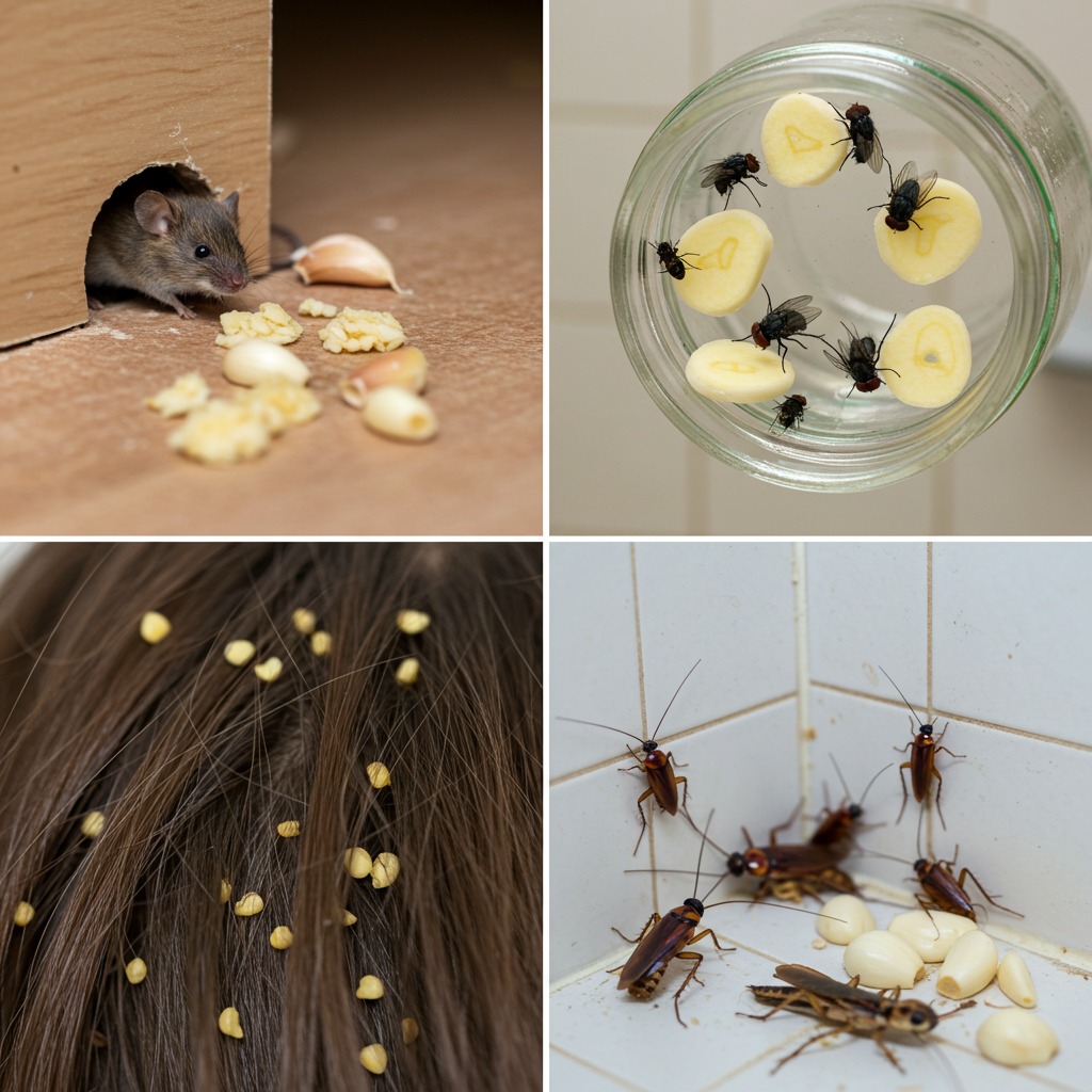 Effective Ways to Repel Pests Using Garlic: Mice, Flies, Lice, Cockroaches, Lizards, Mosquitoes