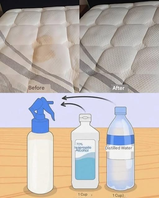 If you want to remove any stains from your mattress, spray this natural liquid