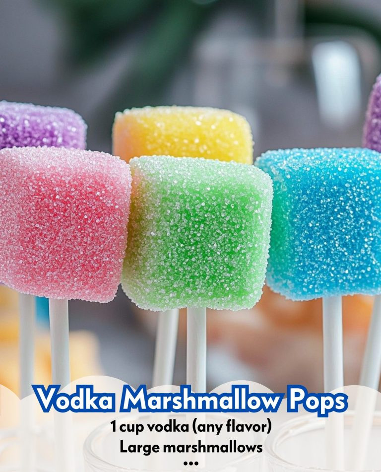 Boozy Vodka Marshmallow Pops