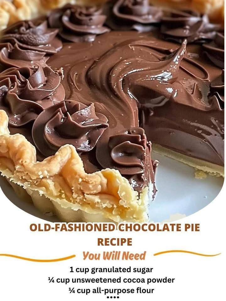 Old-Fashioned Chocolate Pie (Classic Southern Style)
