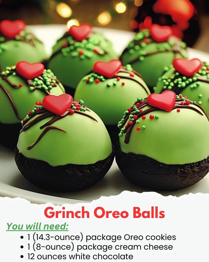Grinch Oreo Balls
