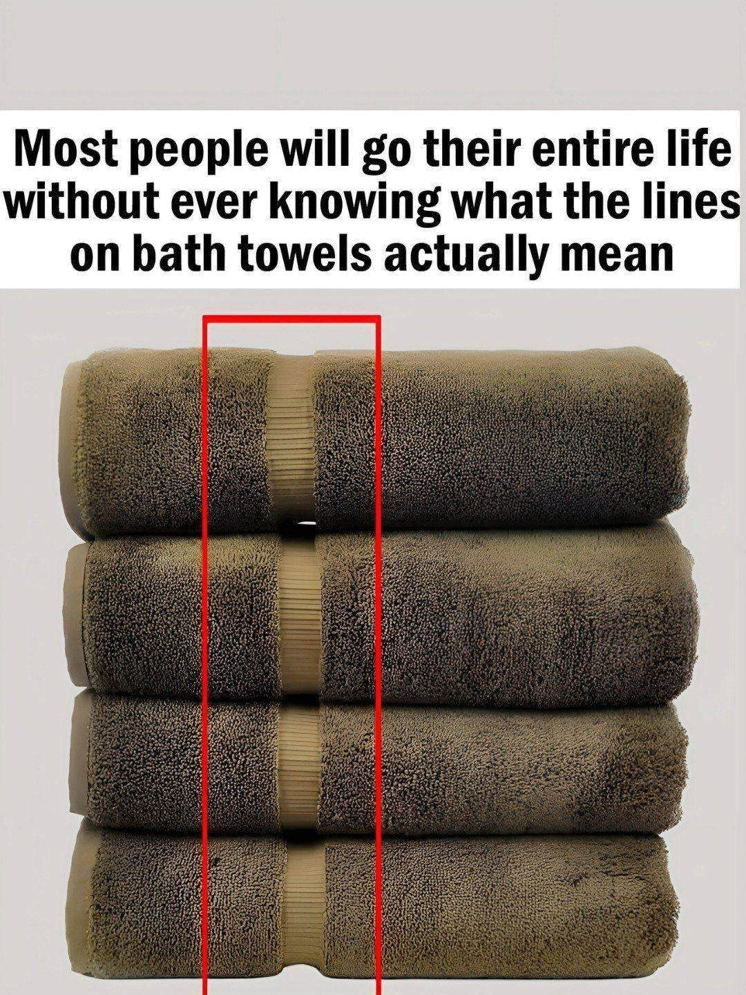 Here’s What the Lines on Bath Towels Actually Mean