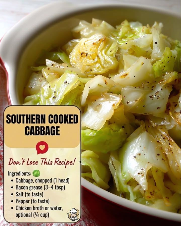 Southern Cooked Cabbage 🥬