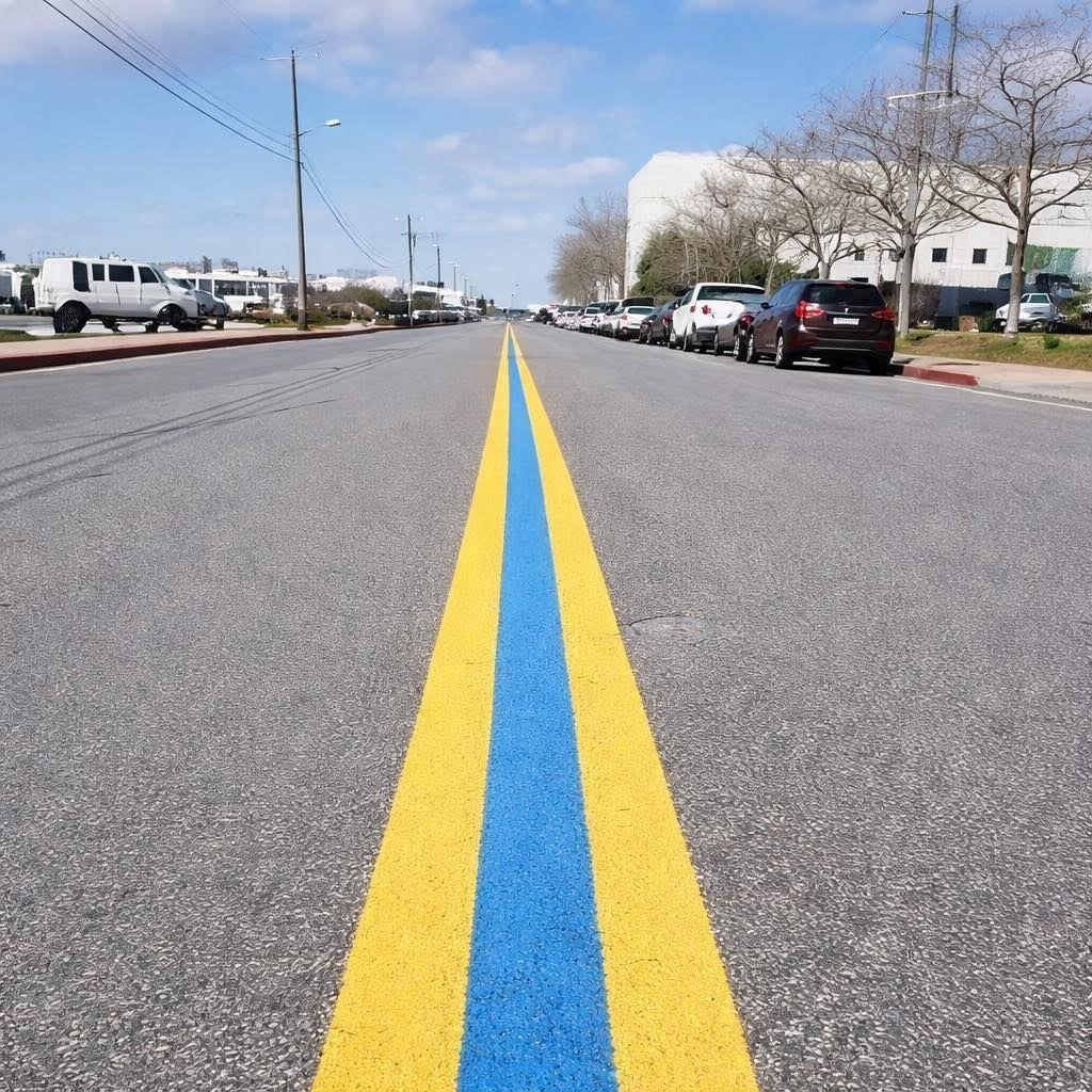 Noticed a Blue Line on the Road? Here is What It Signifies! – Story Of The Day!