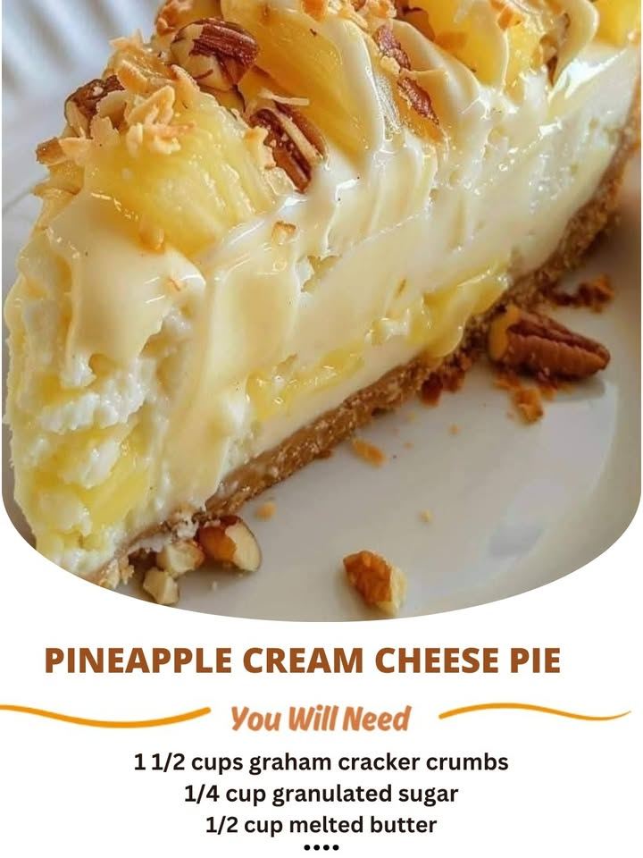 Pineapple Cream Cheese Pie