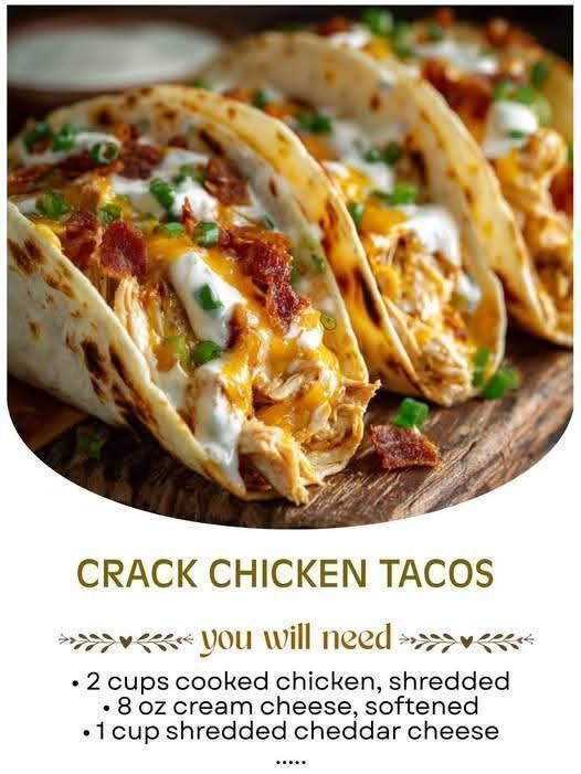 CRACK CHICKEN TACOS