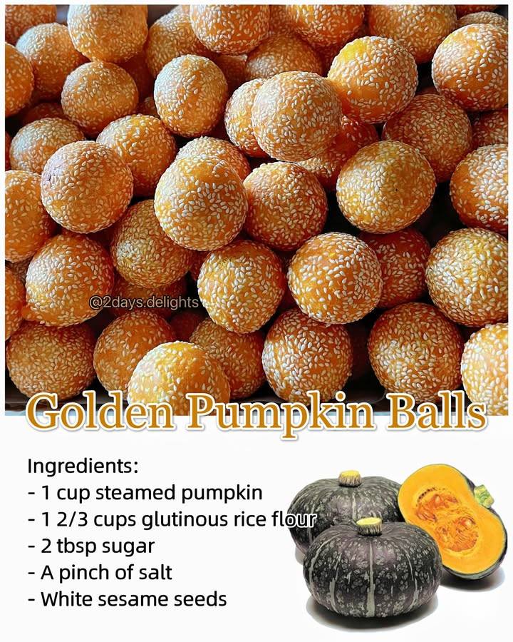 Golden Pumpkin Balls