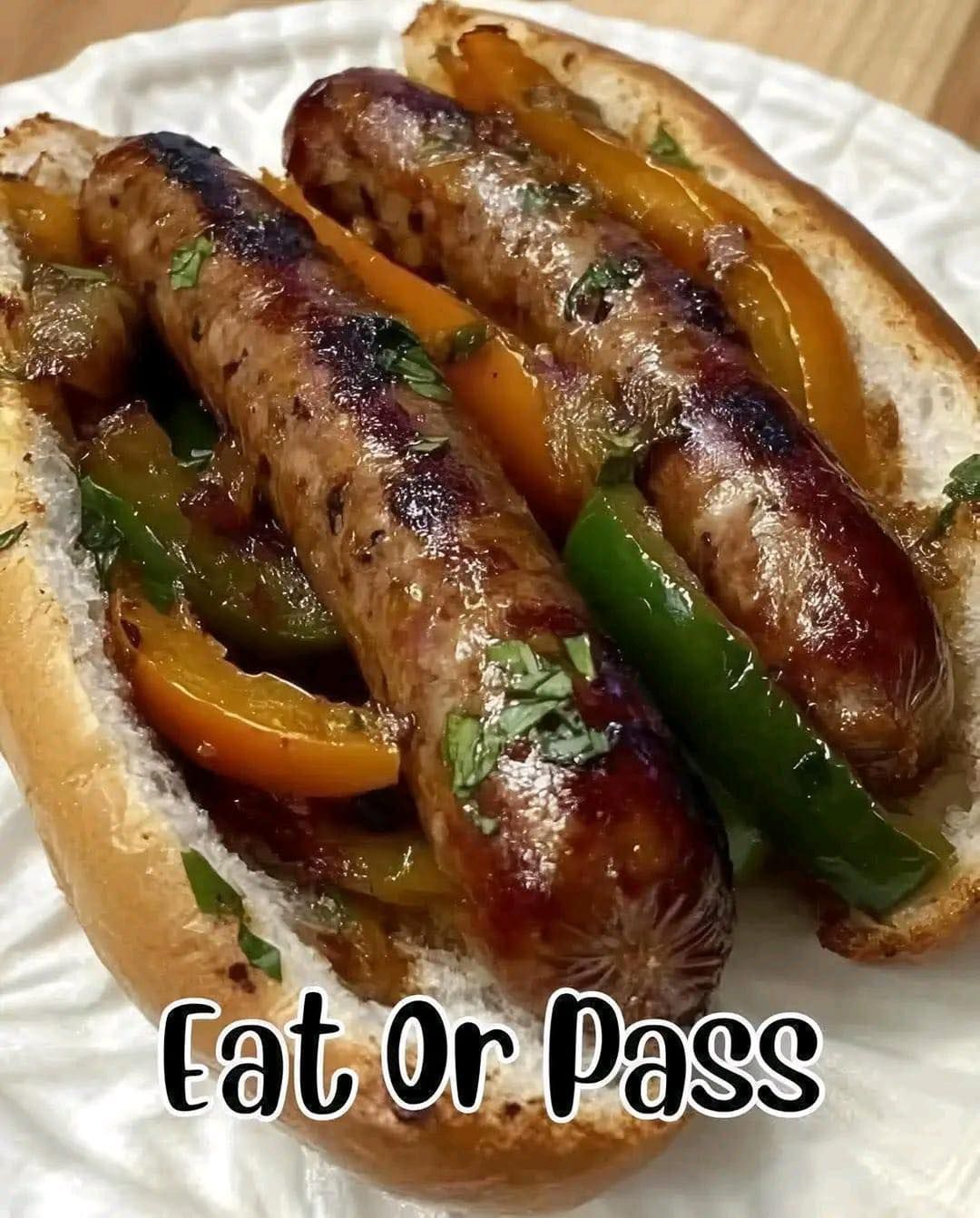 WOULD YOU EAT THIS ITALIAN SAUSAGE WITH PEPPERS AND ONIONS