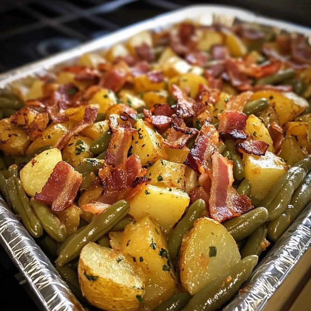 Country Ranch Green Beans ‘n Potatoes with Bacon 🥔🥓🍽️