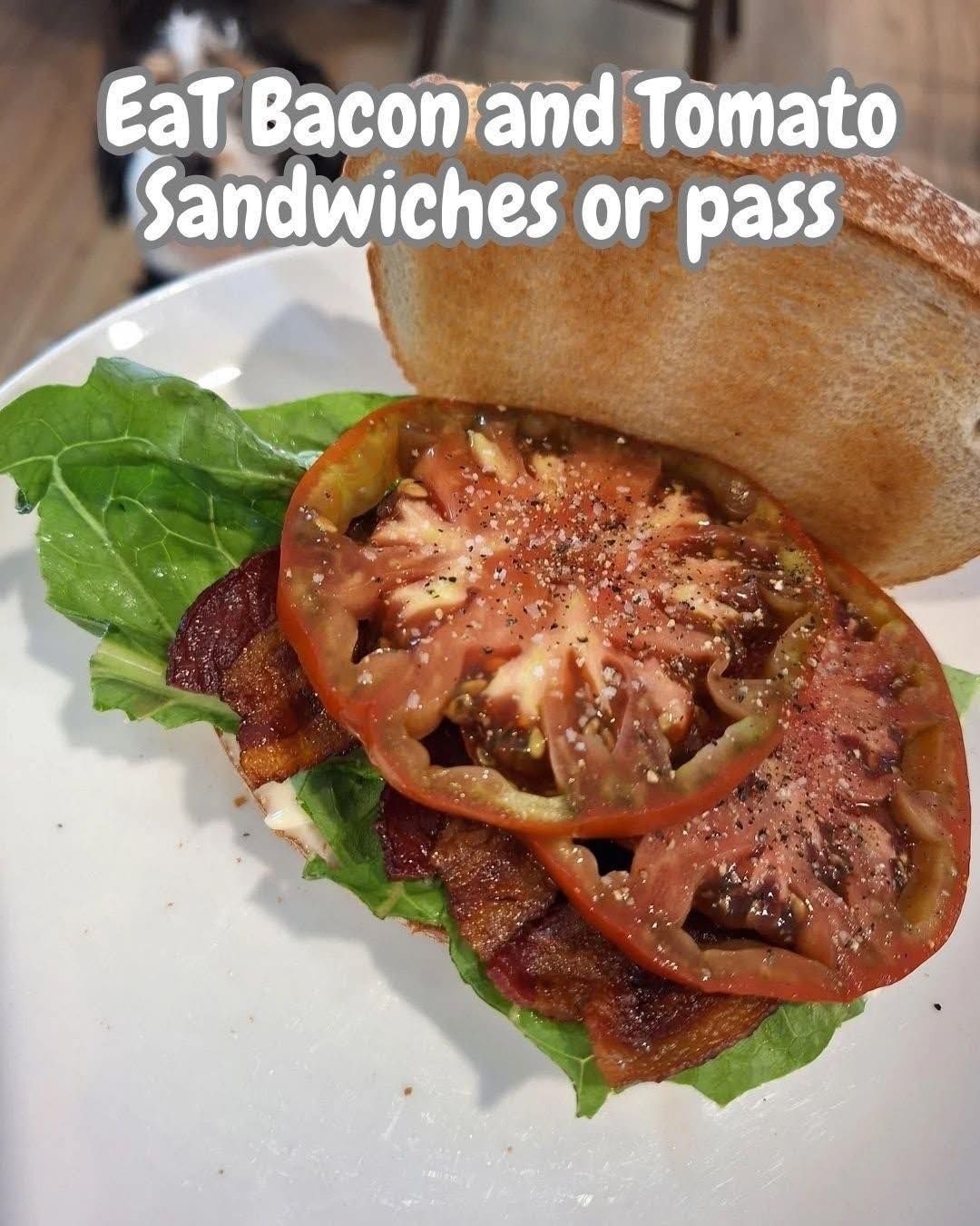 Bacon and Tomato Sandwiches