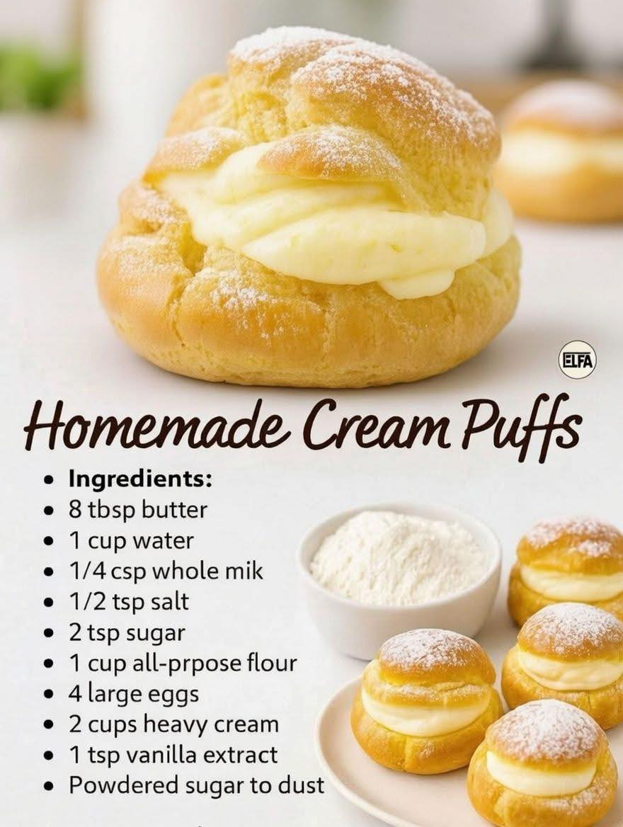 Homemade Cream Puffs – you can make at home