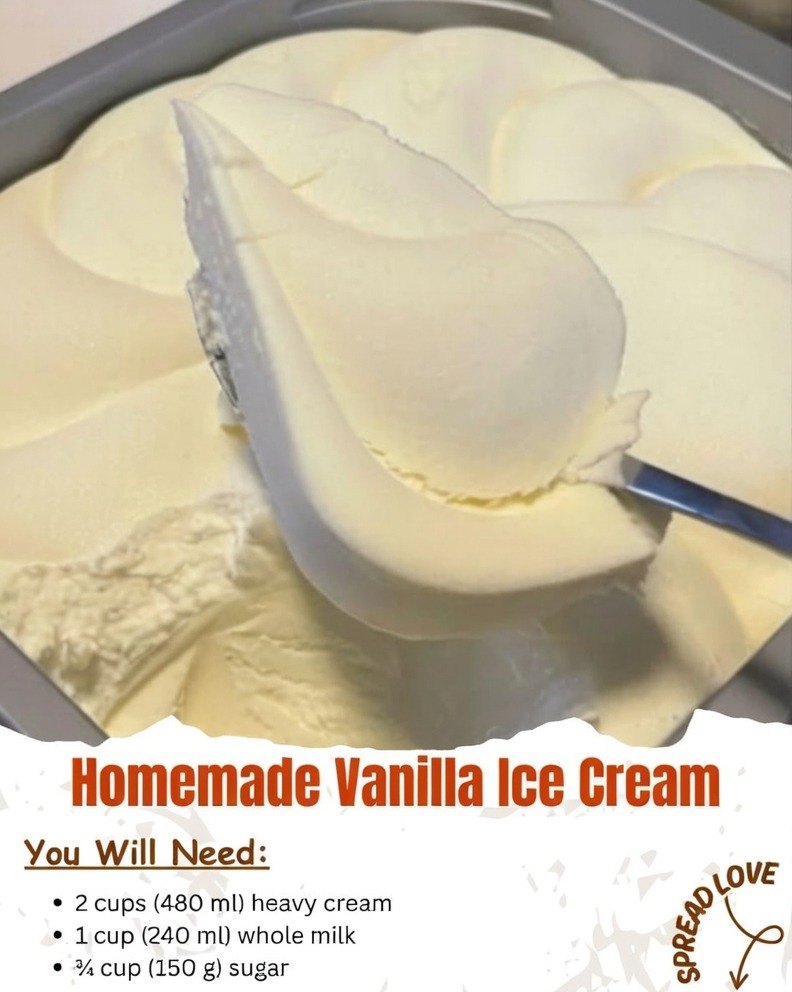 Homemade Vanilla Ice Cream