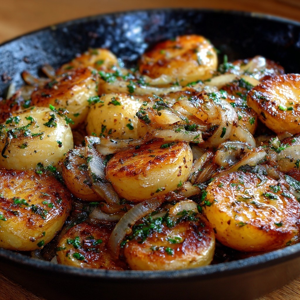 OVEN FRIED POTATOES & ONIONS – DON’T LOSE THIS !! 😋😋