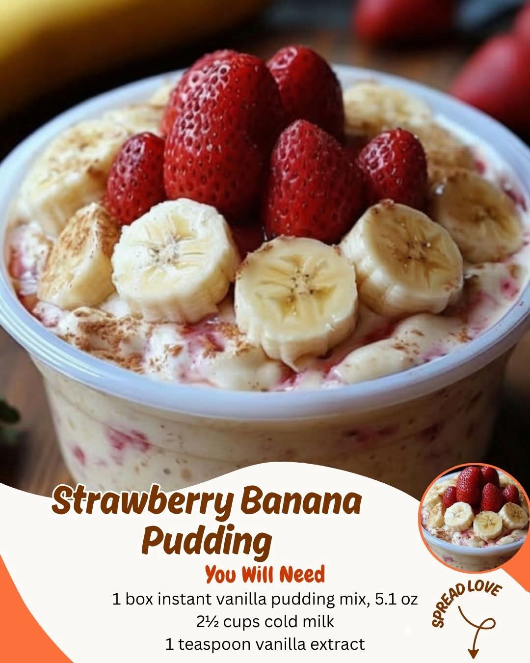 Strawberry Banana Pudding