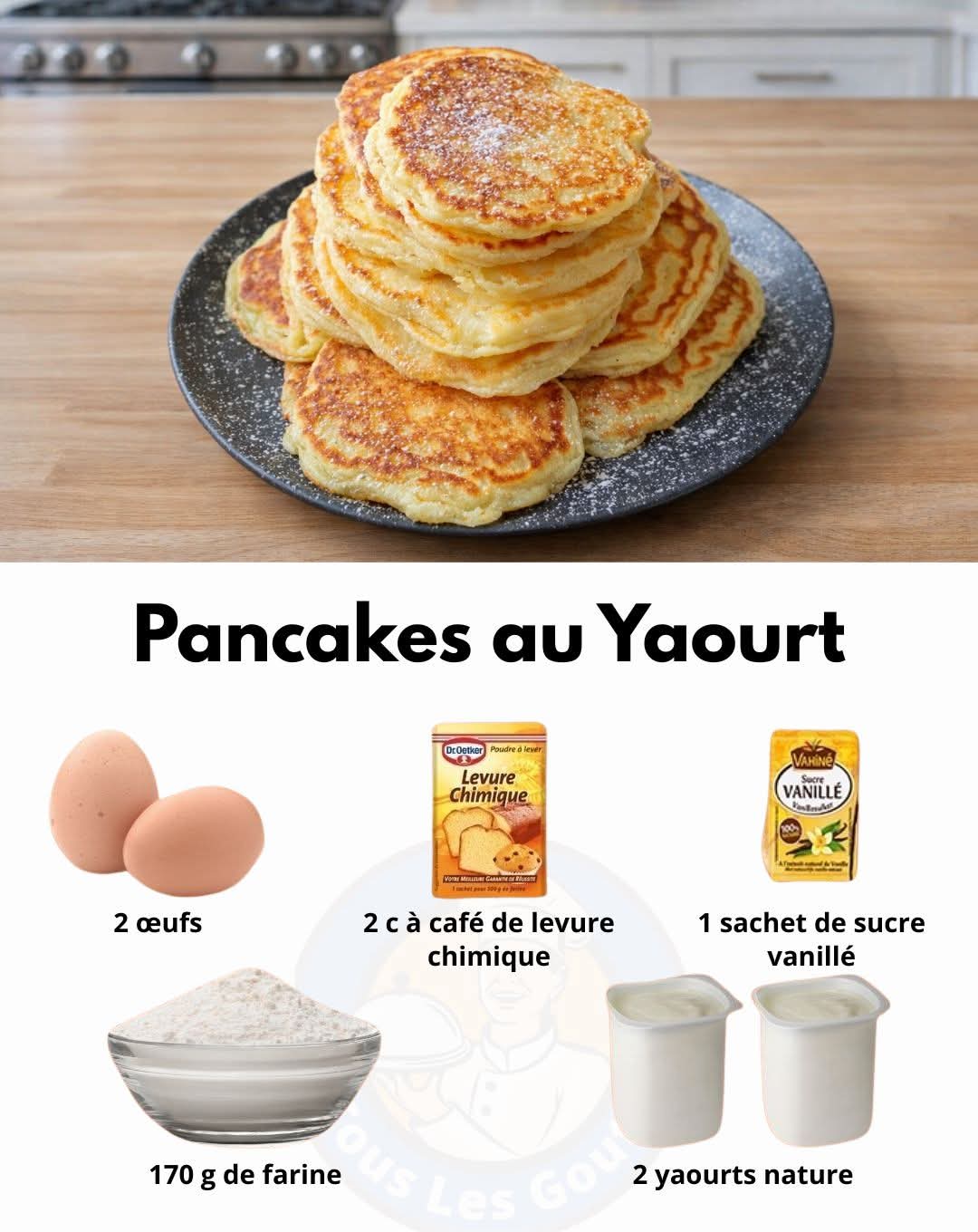 Pancakes au yaourt, légers et moelleux