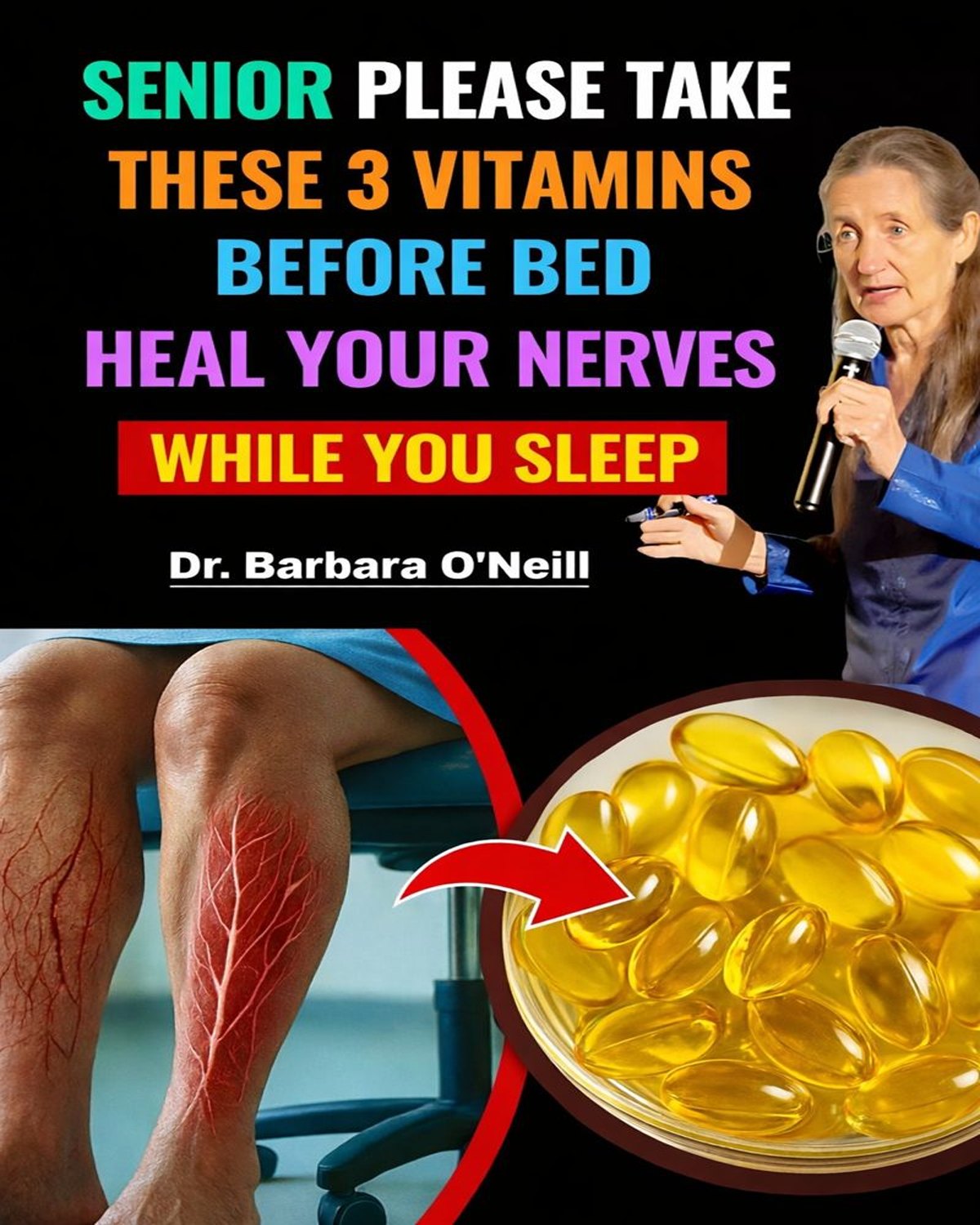 Discover 3 Bedtime Vitamins That May Strengthen Your Legs After 60