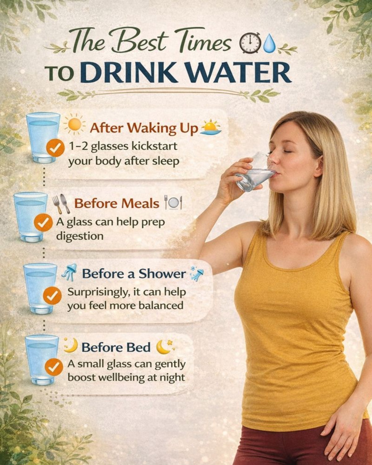 When to Drink Water to Take Better Care of Your Body 