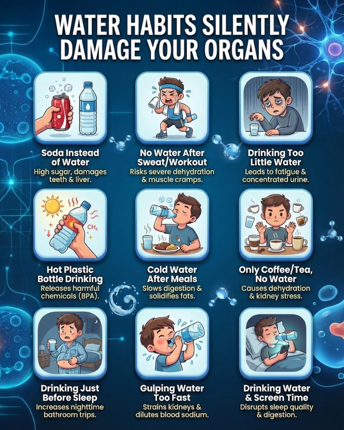 Water Habits That Silently Damage Your Organs  