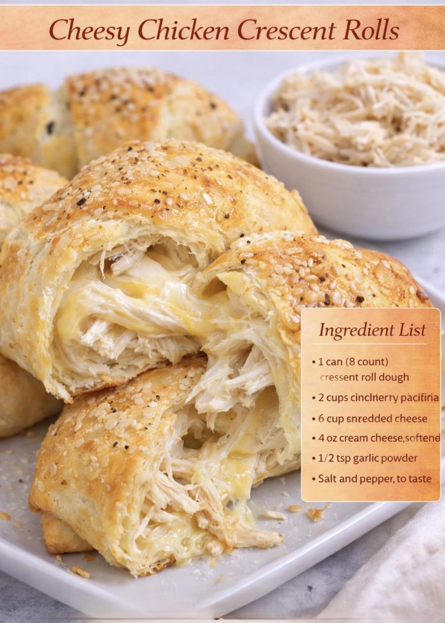 Cheesy Chicken Crescent Rolls