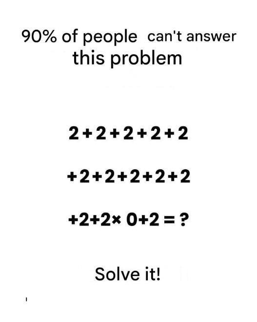 90% of People Can’t Solve This Simple Math Problem