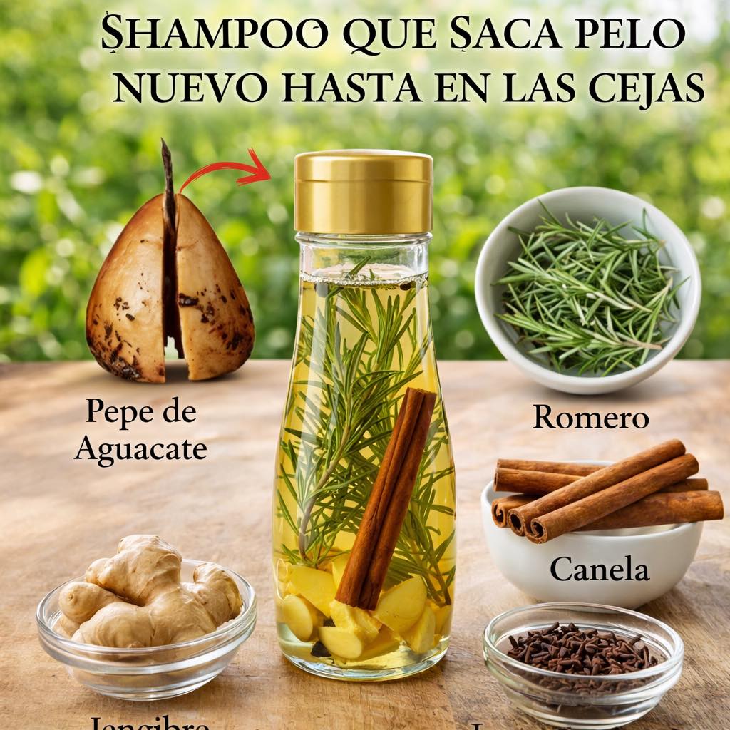 SHAMPOO QUE SACA PELO NUEVO HASTA EN LAS CEJAS 