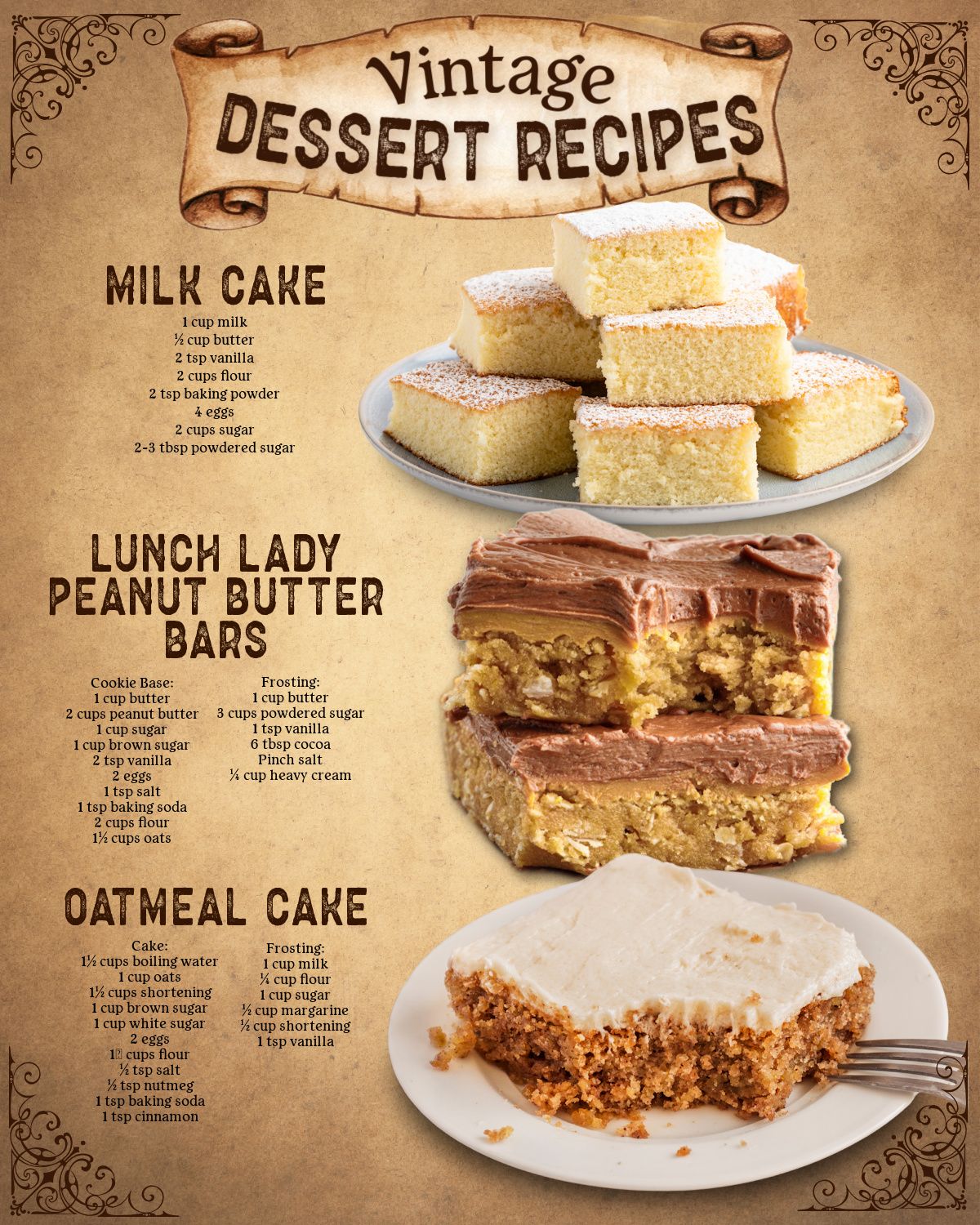 Old-fashioned desserts just hit different  These vintage recipes are sweet, comforting, and full of nostalgic charm—just like grandma used to make.