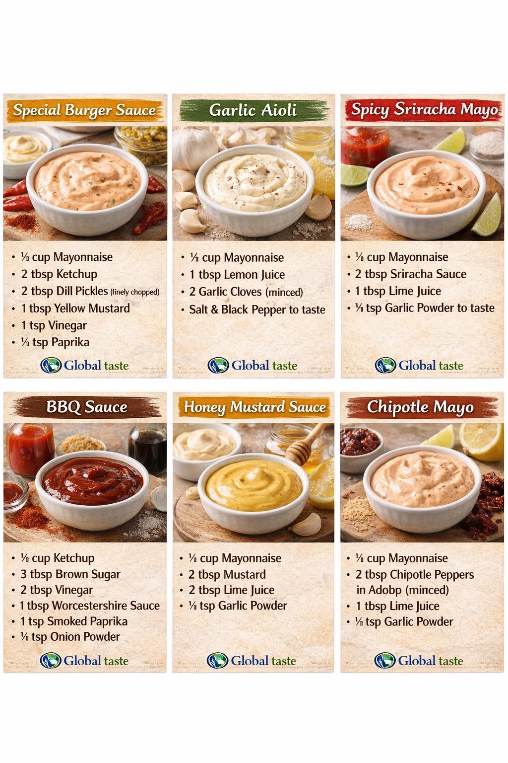 . Special Burger Sauce  Ingredients • ½ cup Mayonnaise • 2 tbsp Ketchup • 2 tbsp Dill Pickles (finely chopped) • 1 tbsp Yellow Mustard • 1 tsp Vinegar • ½ tsp Paprika