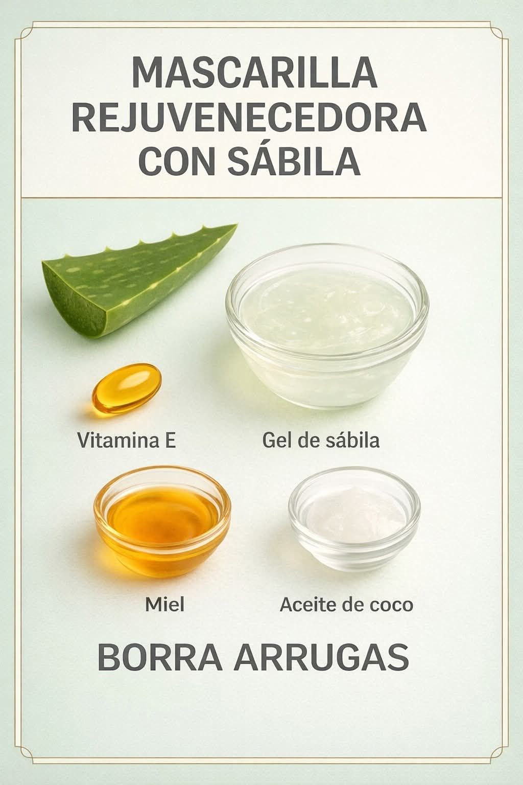 Mascarilla rejuvenecedora con sábila 